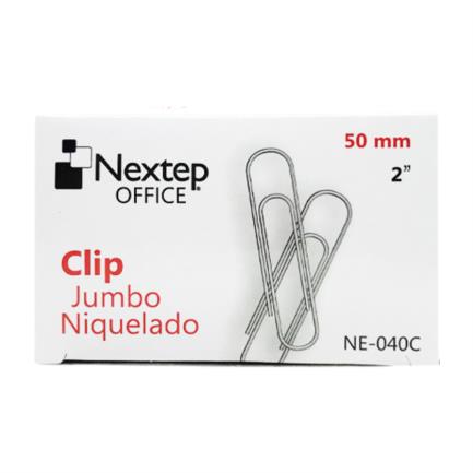 Clip jumbo niquelado nextep c/100 50mm